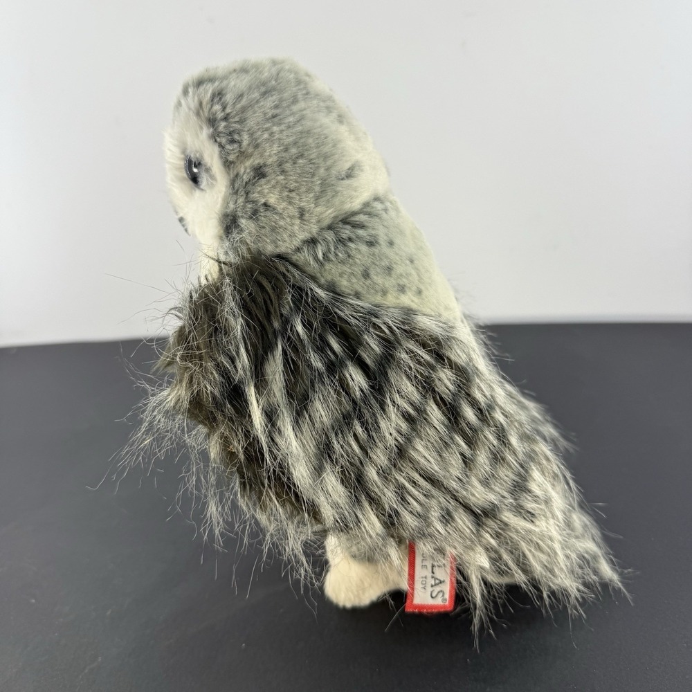 Douglas Cuddle Toy Crescent Silver Owl 11" Inch Plush - Picture 3 of 12